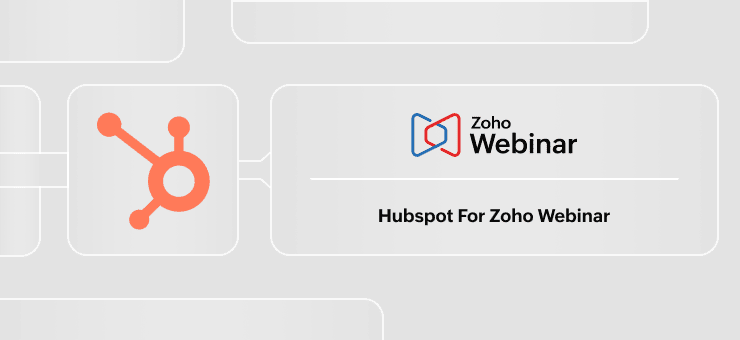 HubSpot for Zoho Webinar icon